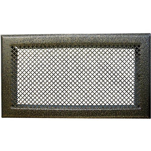 Grille d'aération cheminée - Bronze - 345 x 195...