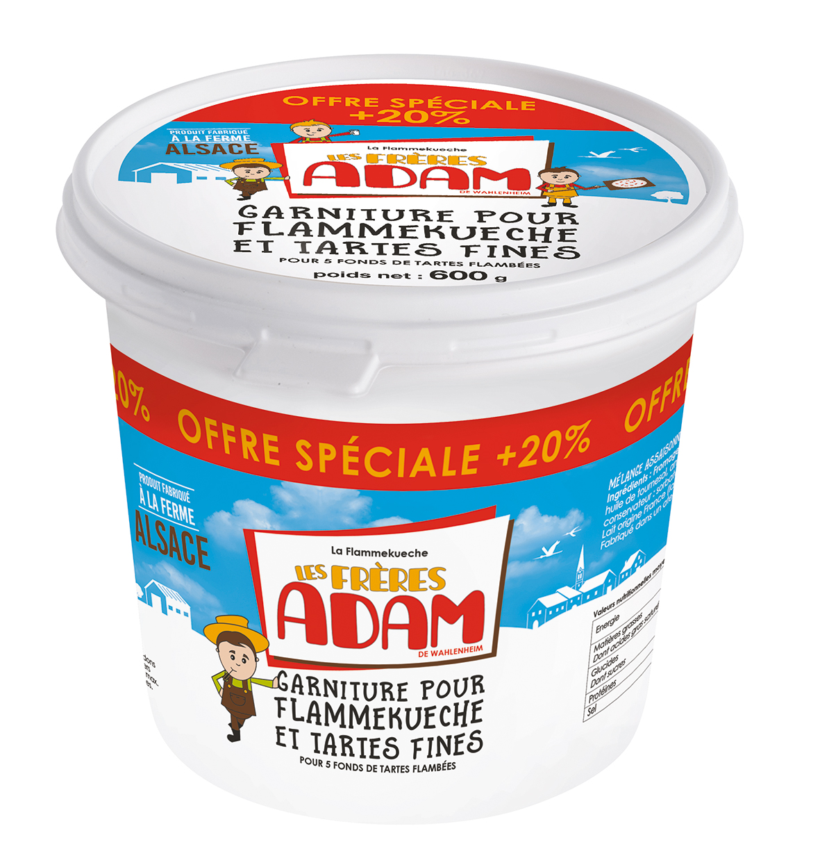 GARNITURE POUR TARTES FLAMBÉES