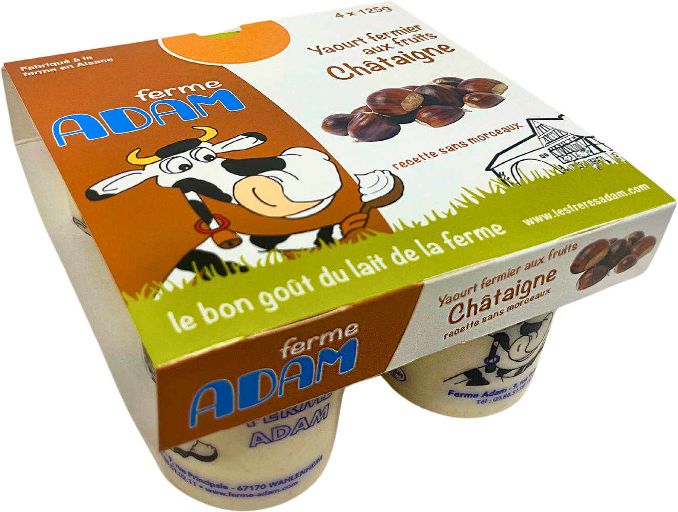 FERME ADAM YAOURTS FERMIERS code EAN 3420629109644 