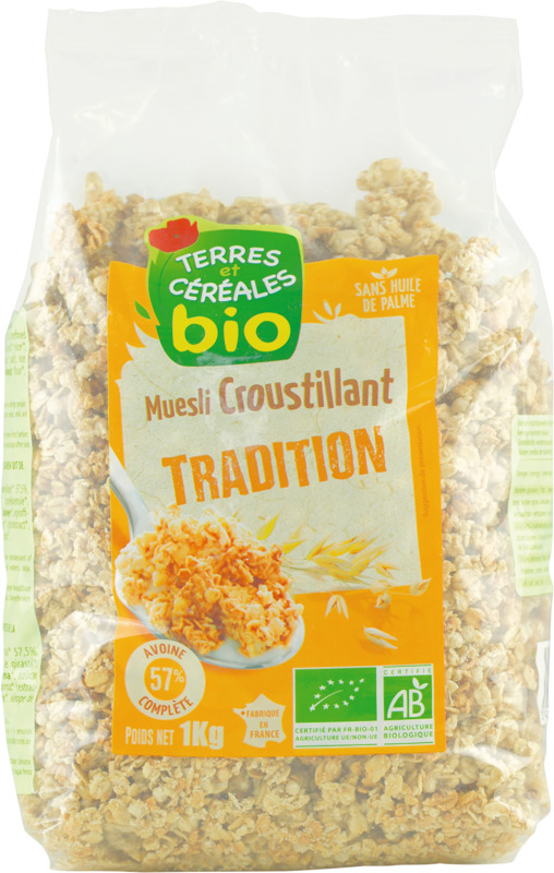 MUESLI CROUSTILLANT  TRADITION TERRES ET CEREAL...