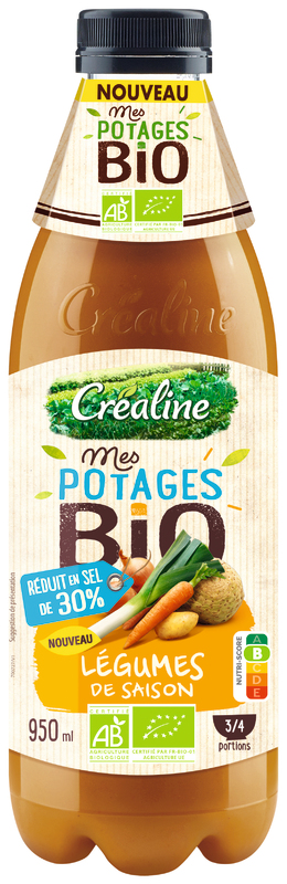 créaline MES POTAGES BIO LÉGUMES DE SAISON créaline code EAN 3422440003859 