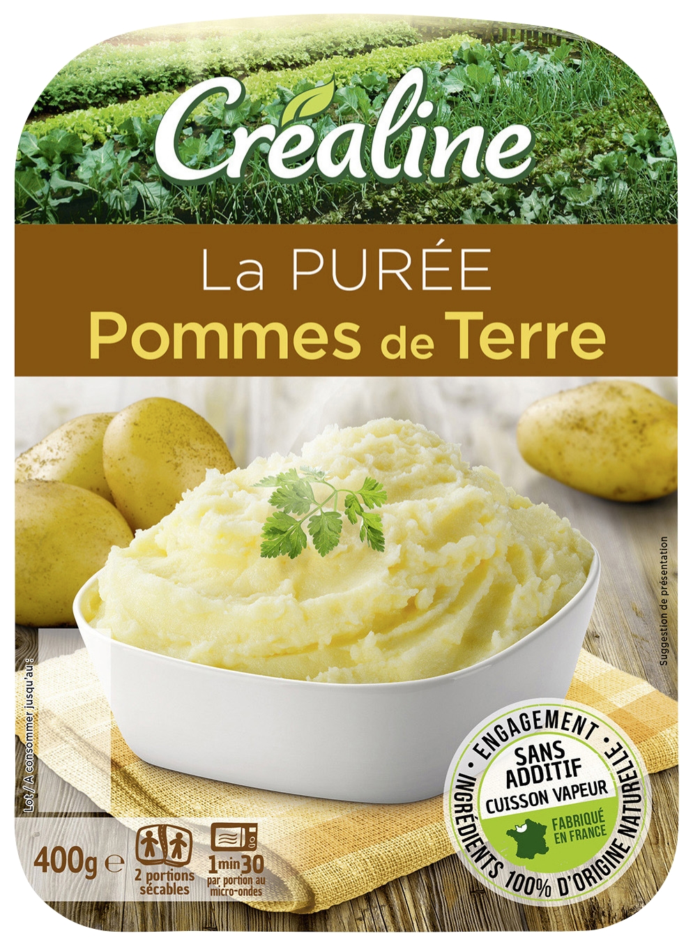 Créaline La purée pommes de terre Créaline code EAN 3422440006409 