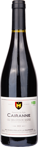  AOP CAIRANNE BIO
DOMAINE DU PALIS 
SÉLECTION DENIS ROUMÉAS 
2023 code EAN 3422620300006 