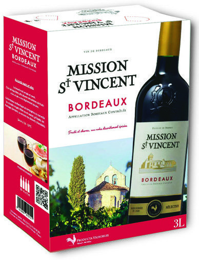 AOP(2) BORDEAUX ROUGE "MISSION ST VINCENT" 3423290070701 AOP(2) BORDEAUX ROUGE "MISSION ST VINCENT" 3423290070701