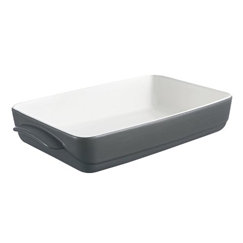 4936363 wave stoneware rectangular roaster grey...