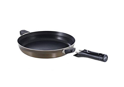 Attraction poêle + poignée-marron-lot de 2