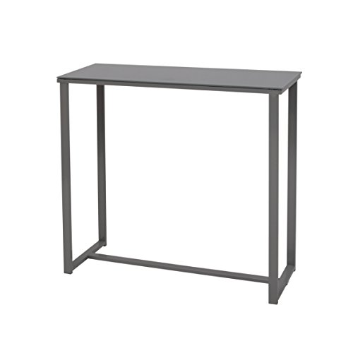 MORE DESIGN More Design MOUSE-CONSOLE-GR Console Métal Laqué Epoxy/Verre Trempé Gris 80 x 30 x 75 cm code EAN 3428150904592 