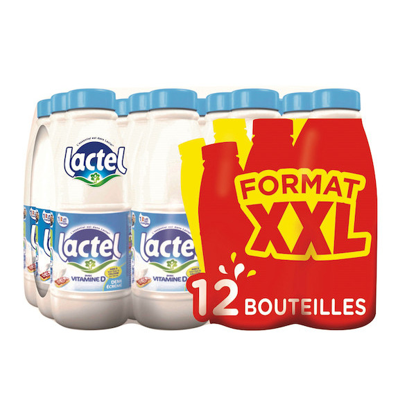 Lait U.H.T. demi-écrémé