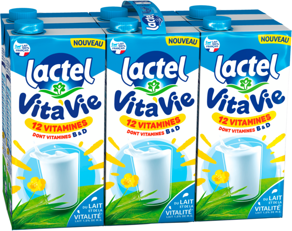  Lait Vitaminé Vita'vie Lactel code EAN 3428271240029 