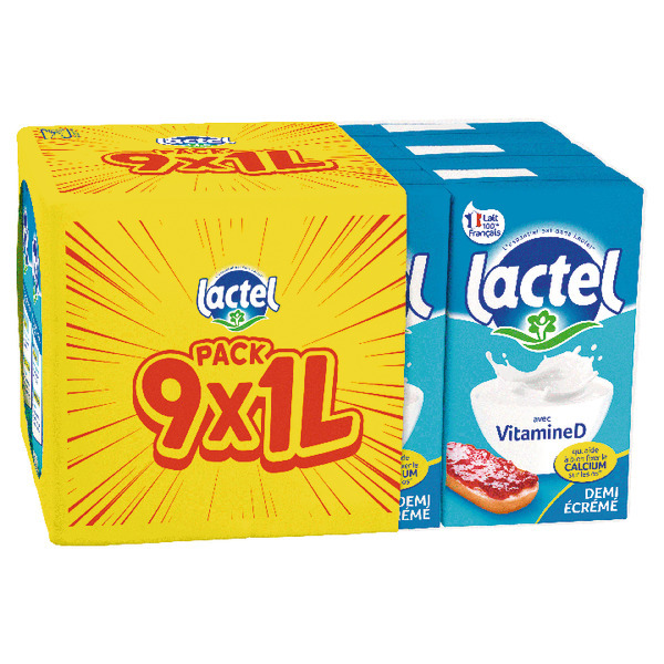  Lait Demi-Écrémé Lactel code EAN 3428271930043 