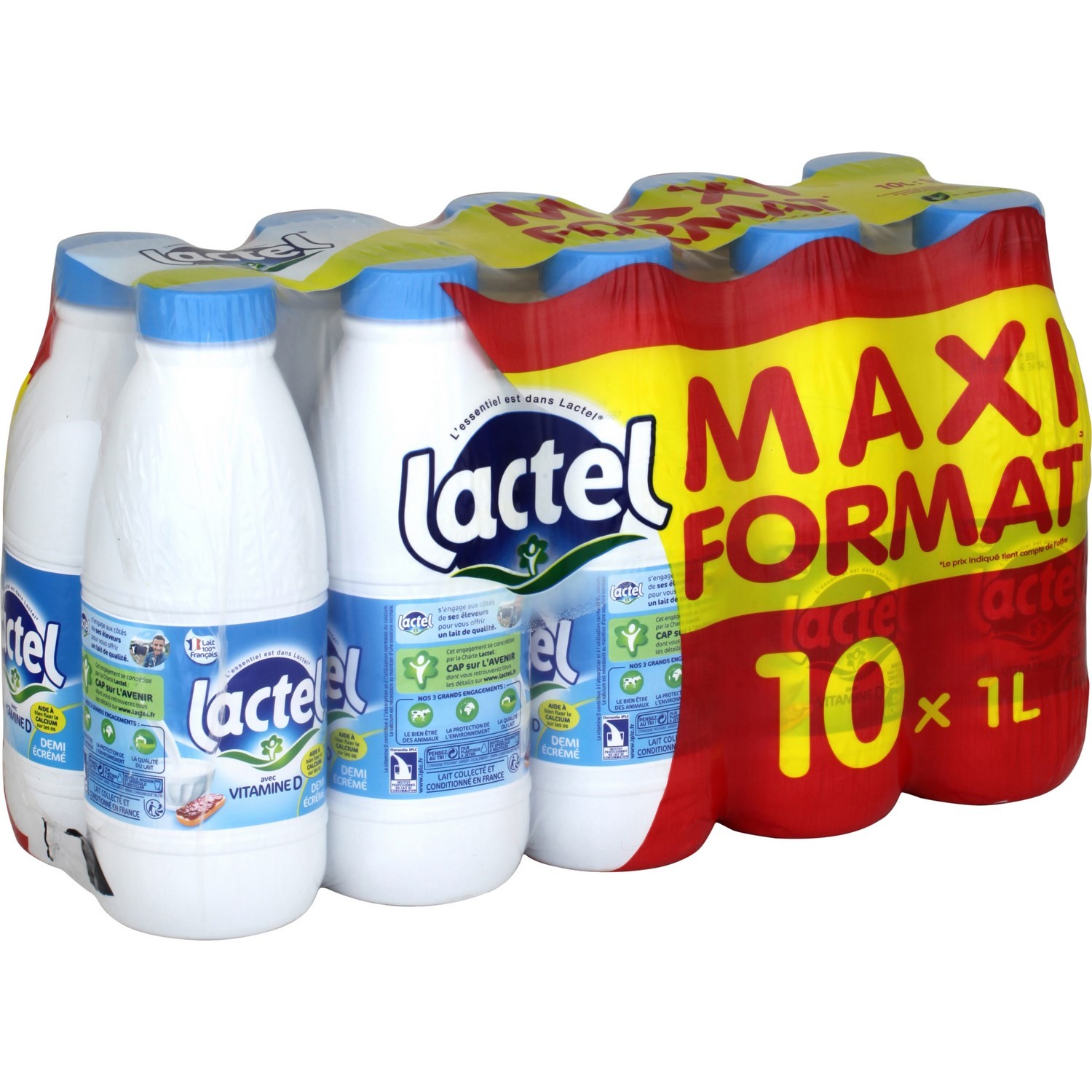 Lait demi-écrémé LACTEL