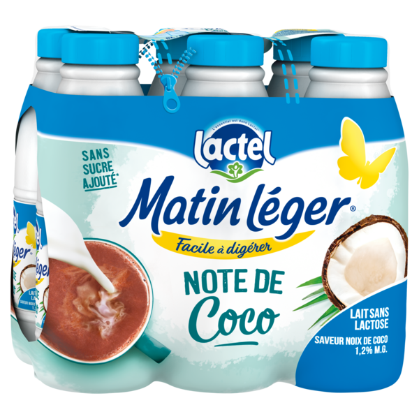 Lait Sans lactose Matin Léger