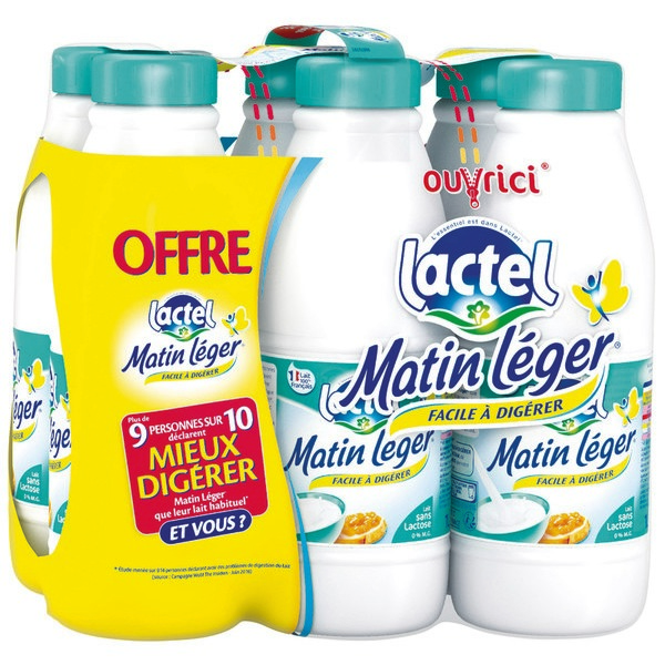 matin-leger LAIT ECRÉMÉ MATIN LÉGER LACTEL code EAN 3428274120120 
