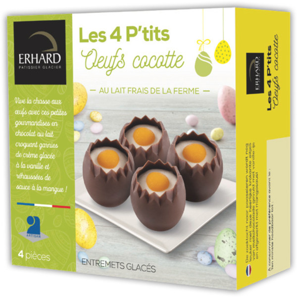 LES 4 P'TITS OEUFS COCOTTE GLACÉS
