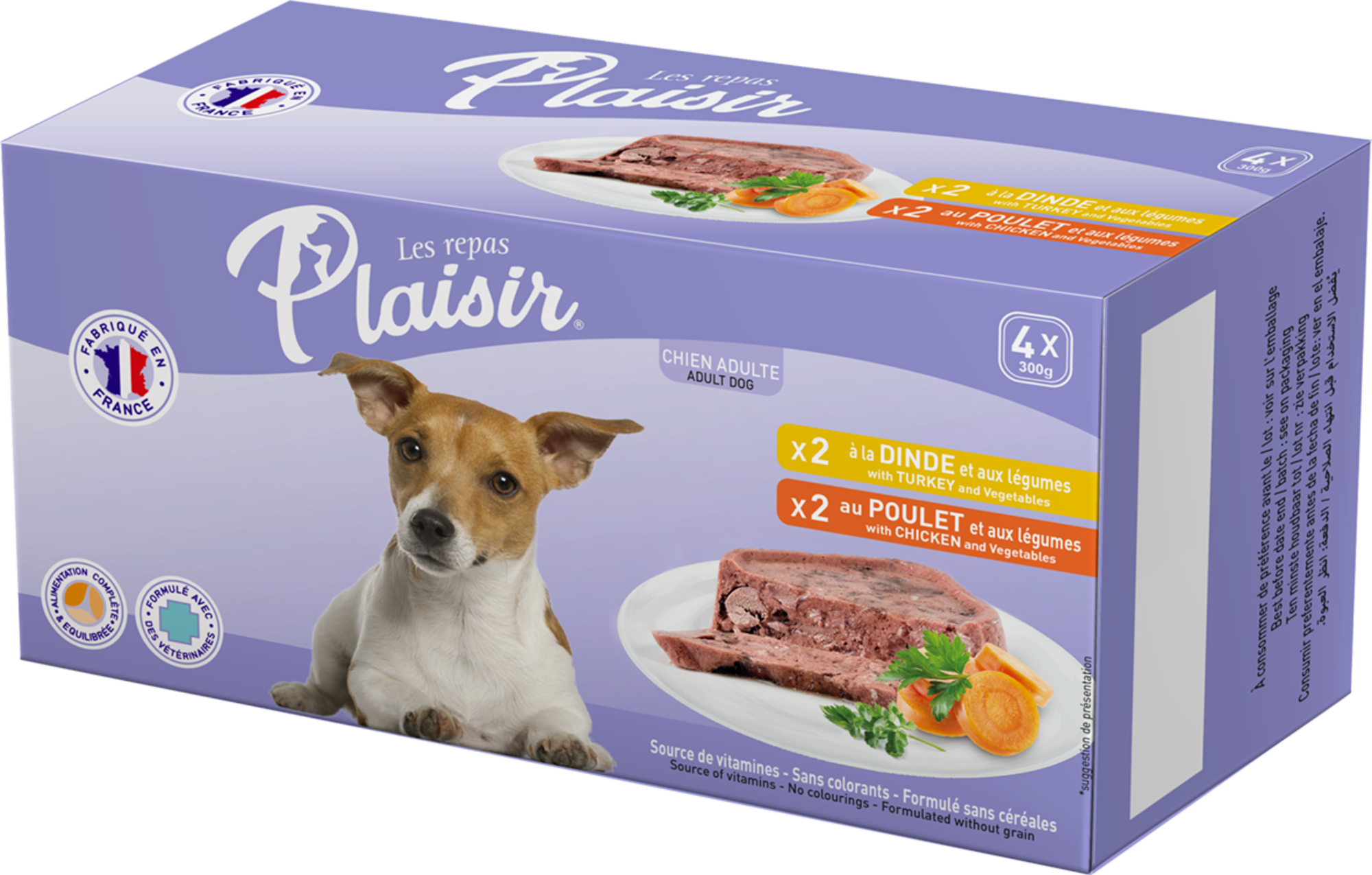TERRINES POUR CHIEN 3428460082577 LES REPAS PLAISIR