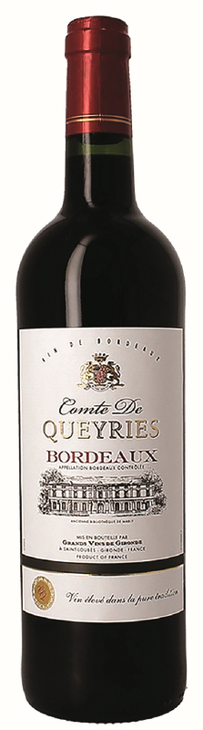 Comte de Queyries AOP BORDEAUX  ROUGE 2018 Comte de Queyries code EAN 3429671642073 