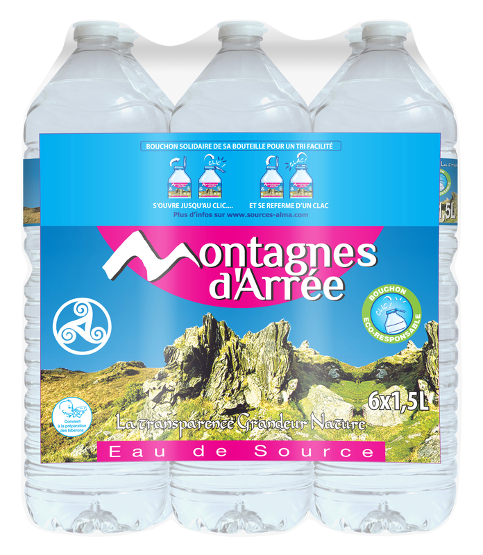 Montagnes d'arrée EAU DE SOURCE Montagnes d'arrée code EAN 3430690000214 