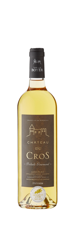 Chateau du cros 2016 prélude gourmand AOP LOUPIAC   BLANC MOELLEUX Chateau du cros 2016 prélude gourmand code EAN 3431754089169 