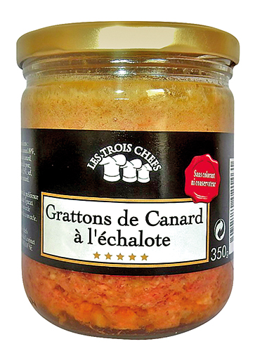 GRATTONS DE CANARD À L’ÉCHALOTE