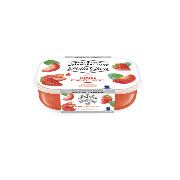 SORBET FRAISE ET MENTHE
