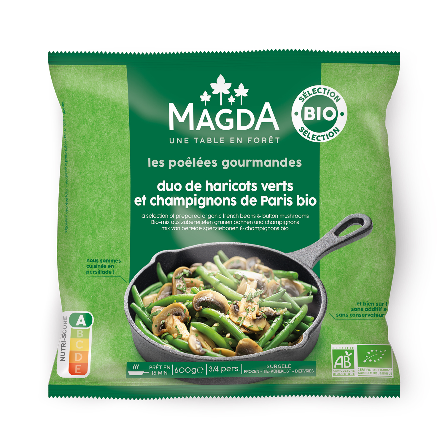 DUO DE HARICOTS VERTS ET CHAMPIGNONS DE PARIS BIO