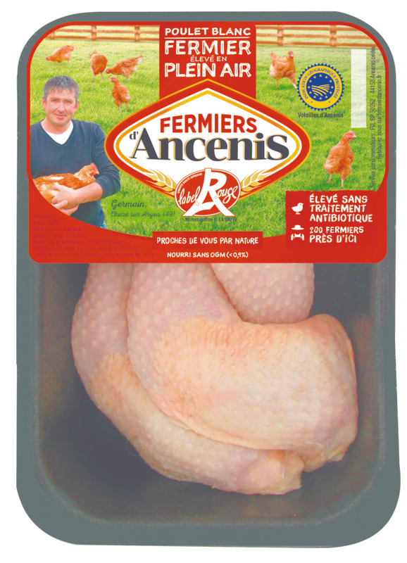 CUISSES DE POULET FERMIERS LABEL ROUGE X4 ST SEVER