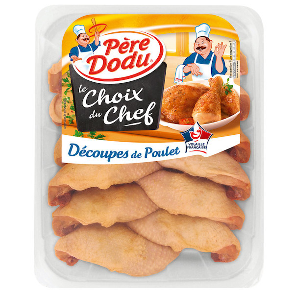 Cuisses de poulet avec partie de dos