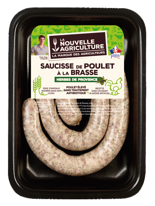 SAUCISSE DE POULET BRASSÉ AUX HERBES LA NOUVELL...