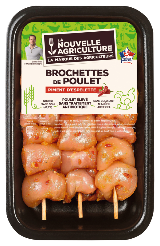 BROCHETTES DE POULET AU PIMENT D'ESPELETTE X3 L...