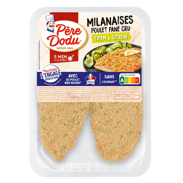 Escalopes de poulet à la milanaise 