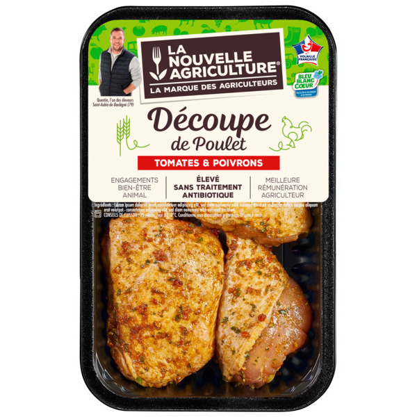 CUISSES DE POULET DÉCOUPÉES TOMATES ET POIVRON ...