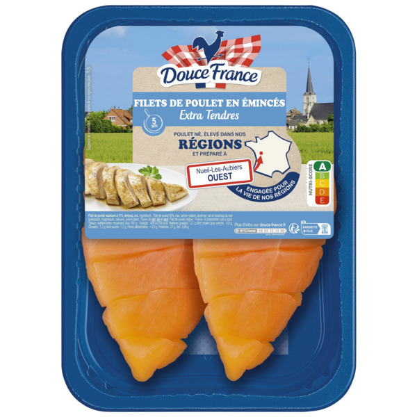 FILETS DE POULET EN ÉMINCÉS EXTRA TENDRE 
