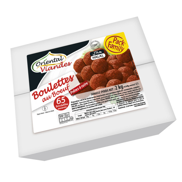 Boulettes Halal surgelées