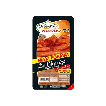 CHORIZO BŒUF VOLAILLE HALAL 3436598135812 ORIENTAL VIANDES CHORIZO BŒUF VOLAILLE HALAL 3436598135812 ORIENTAL VIANDES