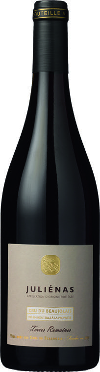  AOP JULIÉNAS VIGNERONS DES CRUS DU BEAUJOLAIS "TERRES ROMAINES"  2020 code EAN 3436730002002 