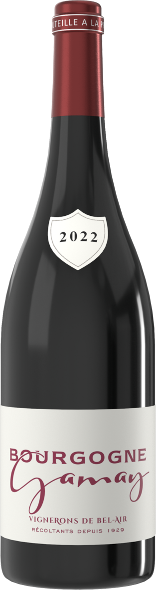 AOP BOURGOGNE GAMAY
ROUGE 3436730023120 VIGNERONS DE BEL-AIR 2022 