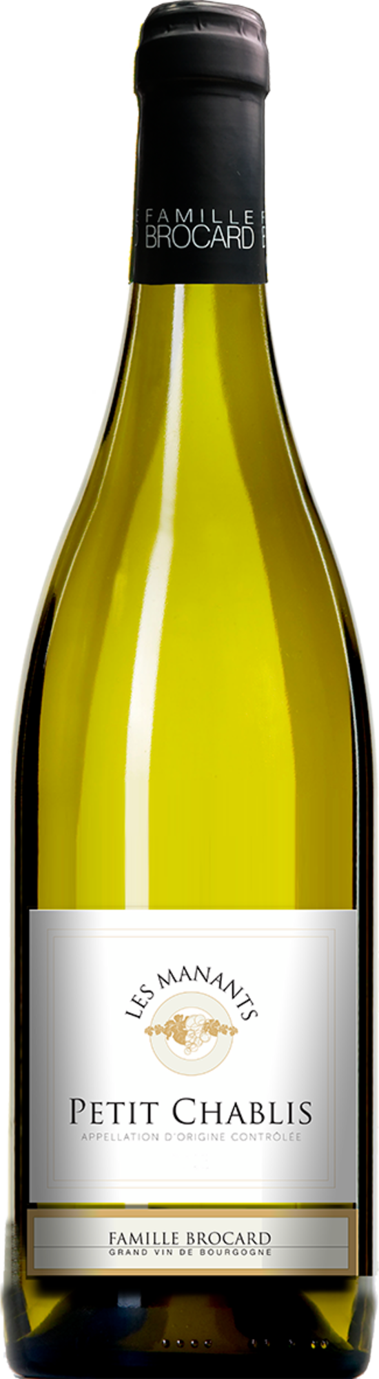 FAMILLE BROCARD AOP PETIT CHABLIS BLANC SEC - FAMILLE BROCARD "LES MANANTS" 2023 code EAN 3436804712011 
