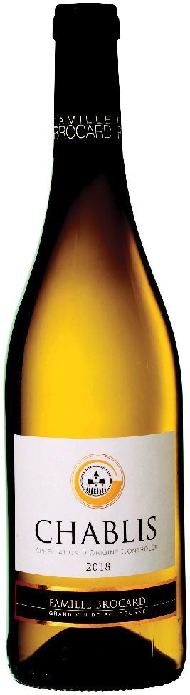 AOP(1) CHABLIS FAMILLE BROCARD 2018. 3436804990419 