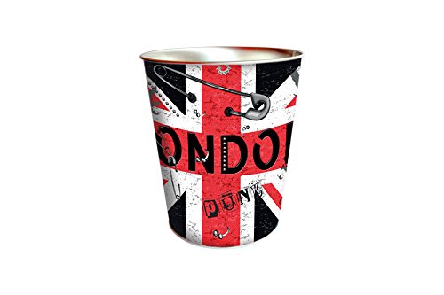 Poubelle de bureau en métal Drapeau Anglais Punk