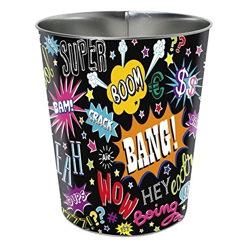 Corbeille à Papier en métal brossé Comics