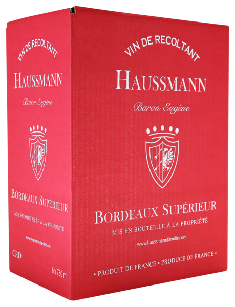 BARON EUGENE HVE3 AOP BORDEAUX SUPÉRIEUR ROUGE
 code EAN 3438915046184 