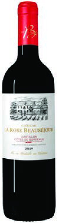 AOP(1) CASTILLON CÔTES DE BORDEAUX CHÂTEAU LA ROSE BEAUSÉJOUR 2019. 3438991050983 (3438991050983)
