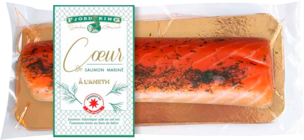FJORD KING Coeur De Saumon Mariné À L'Aneth Fjord King code EAN 3440432025054 