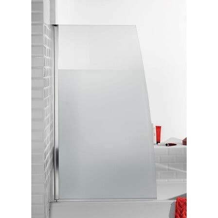 Pare bain un volet Serenity montage gauche chrome