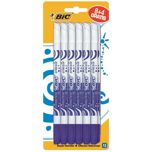 Bic 868849 Effaceur Réécriveur 8+4 Gratuits