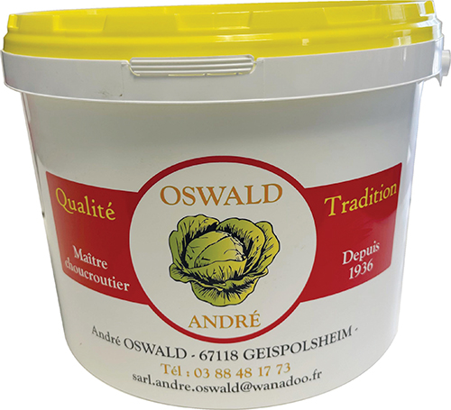 OSWALD ANDRÉ CHOUCROUTE CUISINÉE QUALITÉ TRADITION code EAN 3442250001104 