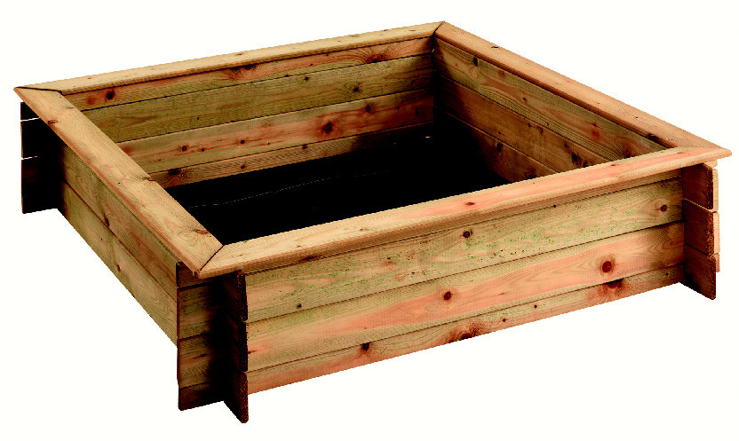 BAC À SABLE CARRÉ + COUVERCLE