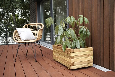 JARDIPOLYS Bac à fleurs Stockholm - Rectangle -...