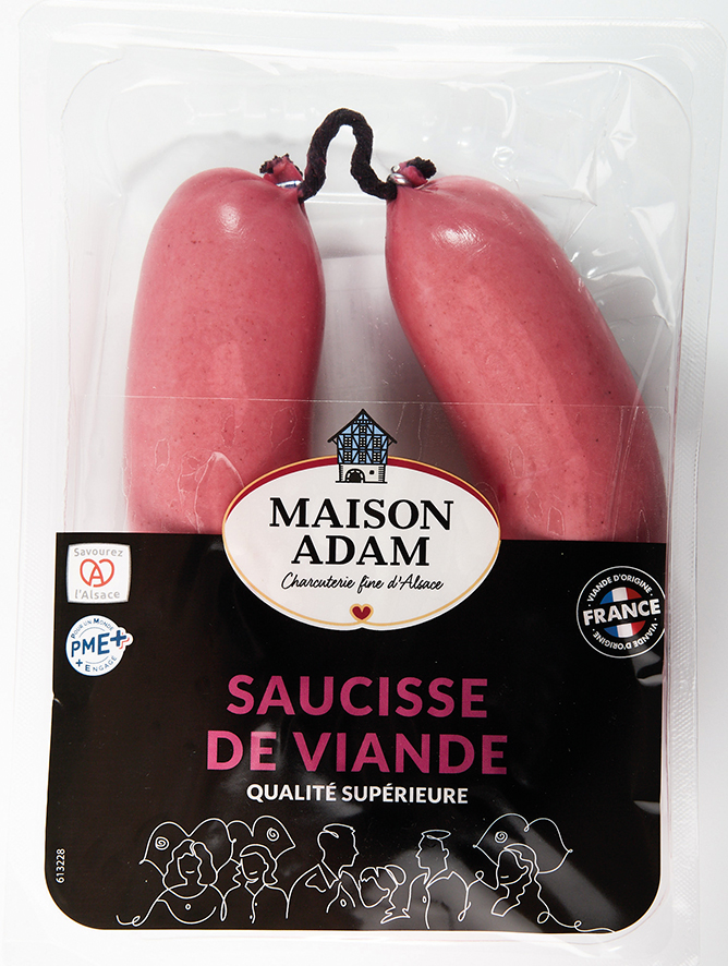 SAUCISSE DE VIANDE qualité SUPÉRIEURE