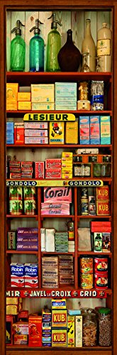 plage Plage 162259 Sticker pour cuisine et réfrigérateur de épicerie - Vinyle 180 x 0,1 x 59,5 cm, multicolore code EAN 3449157162259 